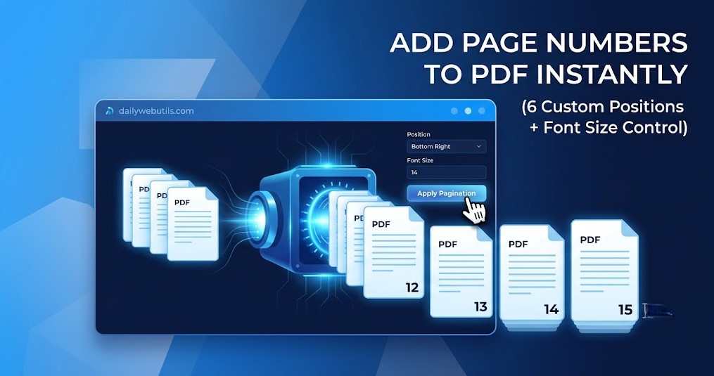 How to Add Page Numbers to PDF Files Online (100% Free & Customizable)